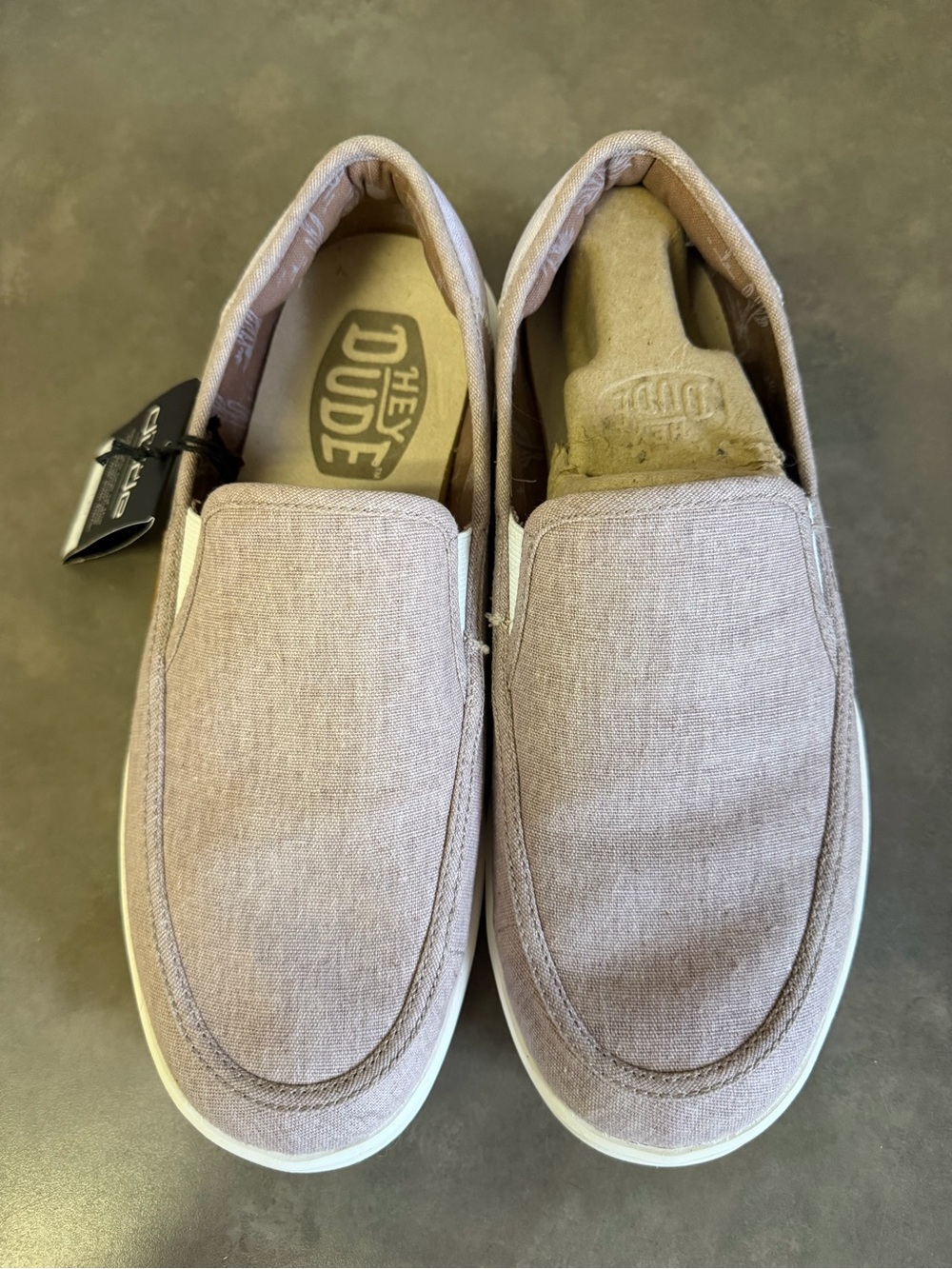 Hey Dude Men’s Slip-On Canvas Shoes in Dusty Lavender